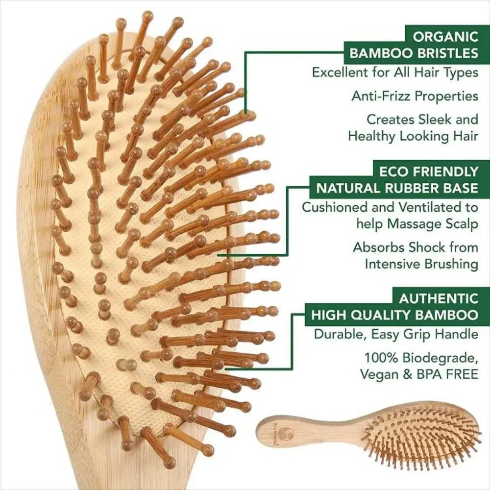 CEPILLO BAMBU PARA CABELLO