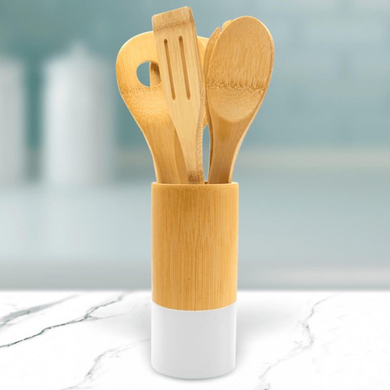 SET UTENSILIOS BAMBÚ