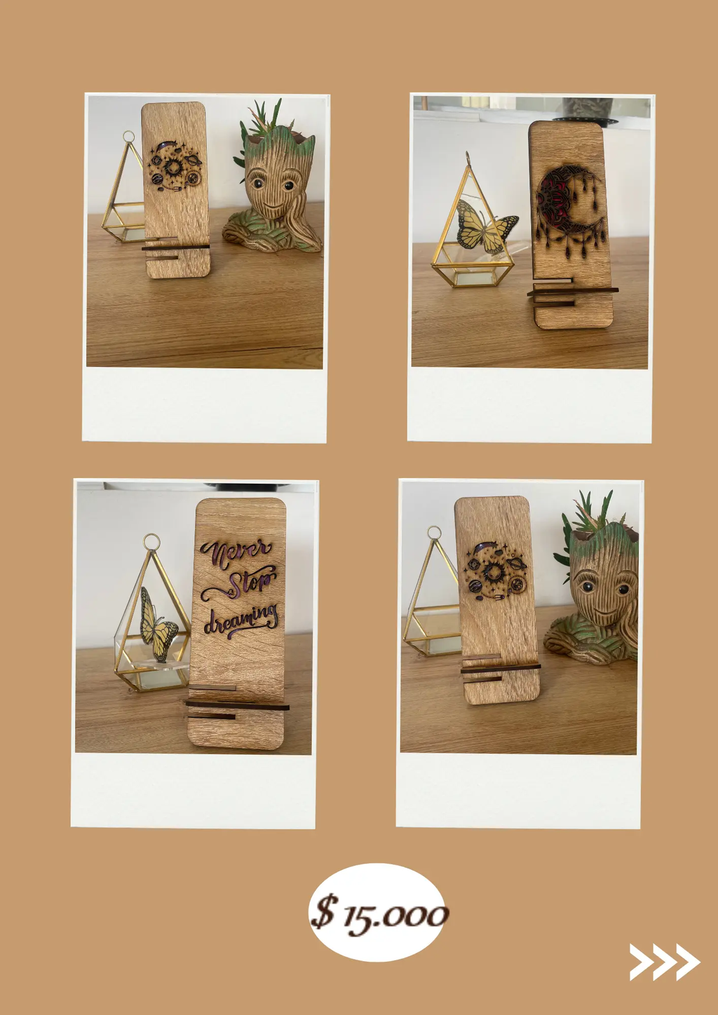 SOPORTE CELULAR PERSONALIZADO - MDF