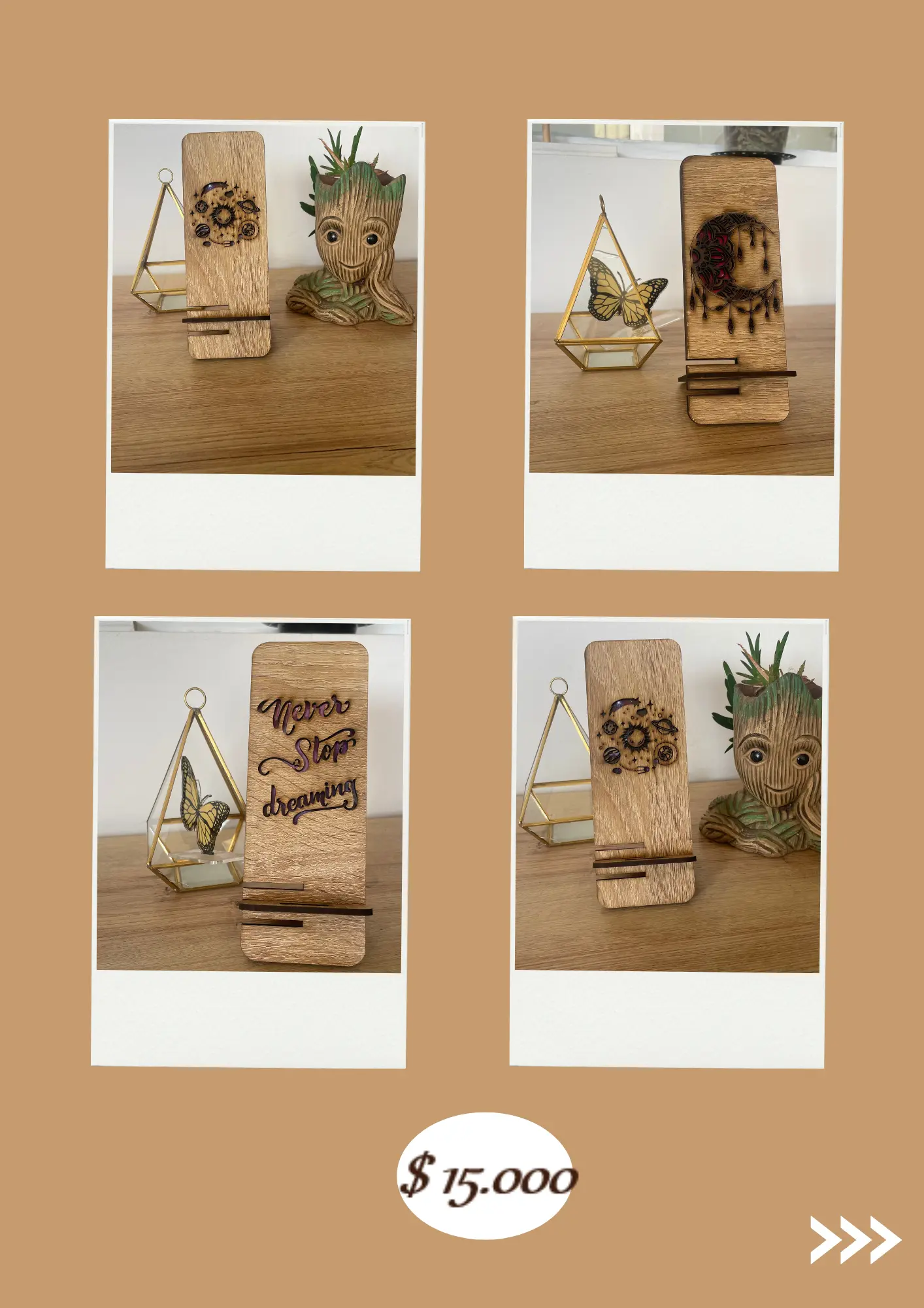 SOPORTE CELULAR PERSONALIZADO - MDF